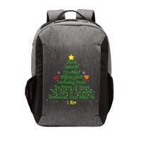 Christian Christmas Lover Bible Names of Jesus Tree Vector Backpack