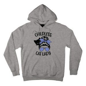 Childless Cat Lady Messy Bun Tall Hoodie