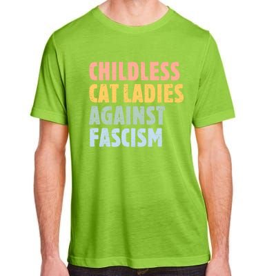 Childless Cat Ladies Against Fascism Kamala Harris 2024 Adult ChromaSoft Performance T-Shirt