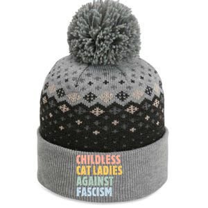 Childless Cat Ladies Against Fascism Kamala Harris 2024 The Baniff Cuffed Pom Beanie