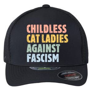 Childless Cat Ladies Against Fascism Kamala Harris 2024 Flexfit Unipanel Trucker Cap