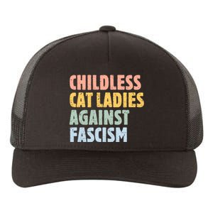 Childless Cat Ladies Against Fascism Kamala Harris 2024 Yupoong Adult 5-Panel Trucker Hat