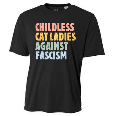 Childless Cat Ladies Against Fascism Kamala Harris 2024 Cooling Performance Crew T-Shirt