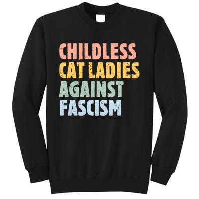 Childless Cat Ladies Against Fascism Kamala Harris 2024 Sweatshirt