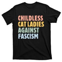 Childless Cat Ladies Against Fascism Kamala Harris 2024 T-Shirt