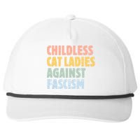 Childless Cat Ladies Against Fascism Kamala Harris 2024 Snapback Five-Panel Rope Hat