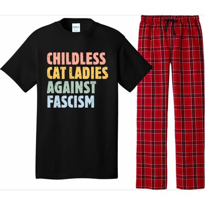 Childless Cat Ladies Against Fascism Kamala Harris 2024 Pajama Set