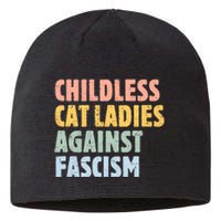 Childless Cat Ladies Against Fascism Kamala Harris 2024 Sustainable Beanie