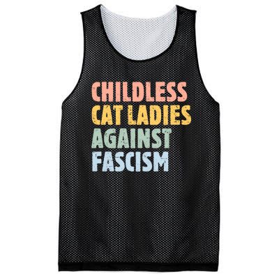 Childless Cat Ladies Against Fascism Kamala Harris 2024 Mesh Reversible Basketball Jersey Tank