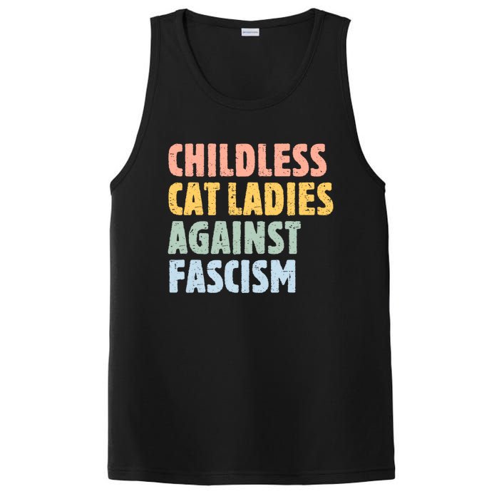 Childless Cat Ladies Against Fascism Kamala Harris 2024 PosiCharge Competitor Tank