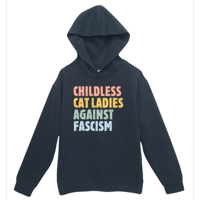 Childless Cat Ladies Against Fascism Kamala Harris 2024 Urban Pullover Hoodie