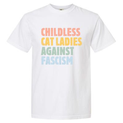 Childless Cat Ladies Against Fascism Kamala Harris 2024 Garment-Dyed Heavyweight T-Shirt