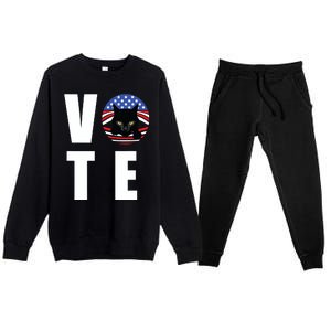 Childless Cat Ladies Vote Premium Crewneck Sweatsuit Set