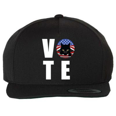 Childless Cat Ladies Vote Wool Snapback Cap
