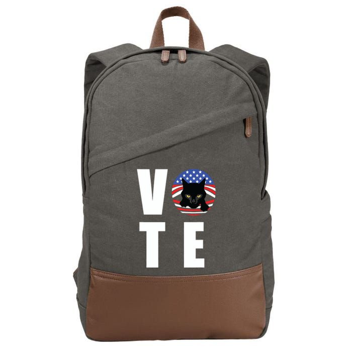 Childless Cat Ladies Vote Cotton Canvas Backpack