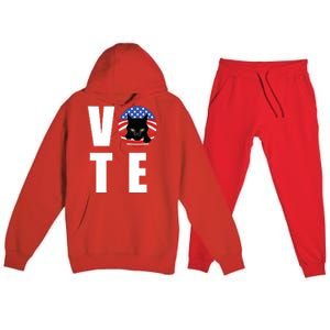 Childless Cat Ladies Vote Premium Hooded Sweatsuit Set