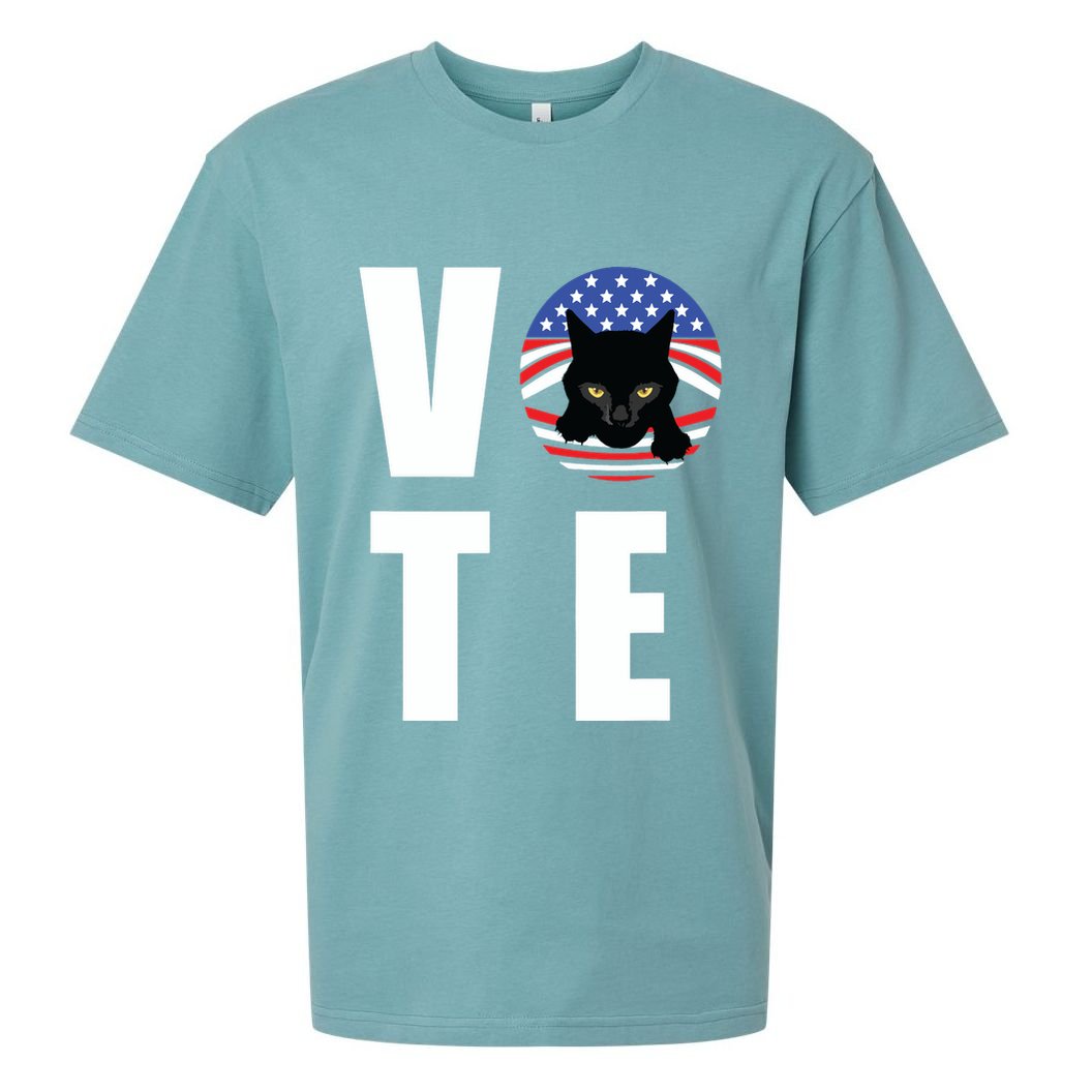 Childless Cat Ladies Vote Sueded Cloud Jersey T-Shirt