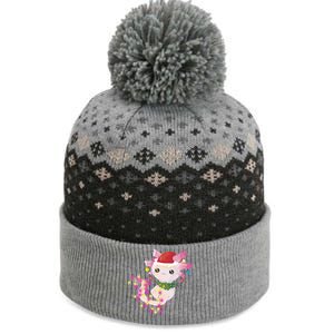 Cute Christmas Lights Axolotl The Baniff Cuffed Pom Beanie