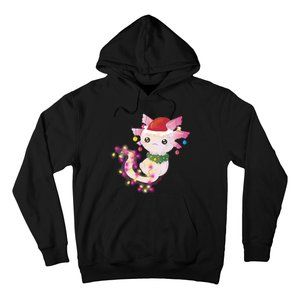 Cute Christmas Lights Axolotl Hoodie