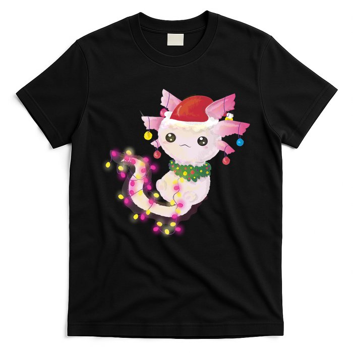 Cute Christmas Lights Axolotl T-Shirt