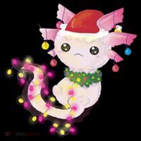 Cute Christmas Lights Axolotl T-Shirt