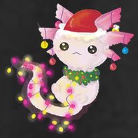 Cute Christmas Lights Axolotl Adult Drive Performance Visor