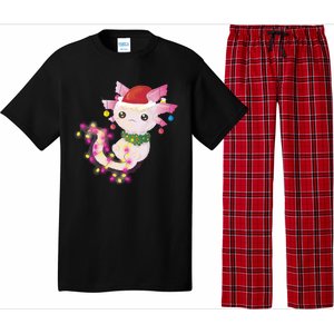 Cute Christmas Lights Axolotl Pajama Set