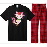 Cute Christmas Lights Axolotl Pajama Set