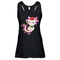 Cute Christmas Lights Axolotl Ladies Essential Flowy Tank
