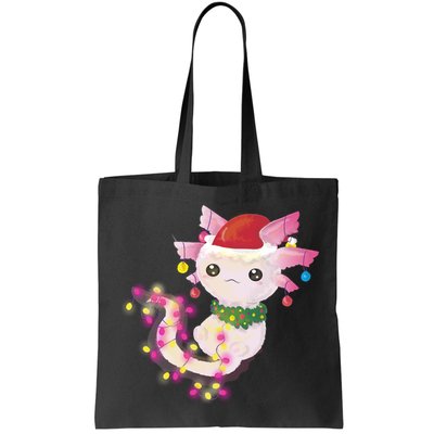 Cute Christmas Lights Axolotl Bag