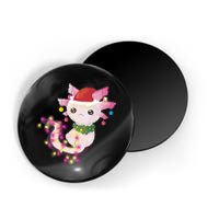 Cute Christmas Lights Axolotl Magnet