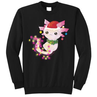 Cute Christmas Lights Axolotl Tall Sweatshirt