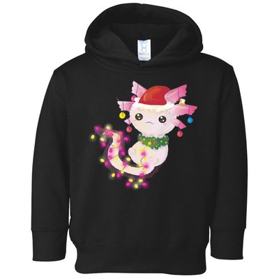 Cute Christmas Lights Axolotl Toddler Hoodie