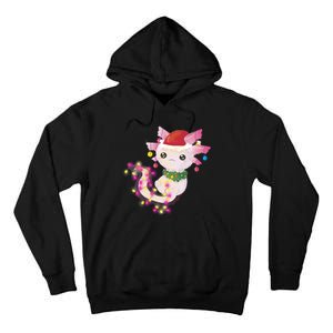 Cute Christmas Lights Axolotl Tall Hoodie