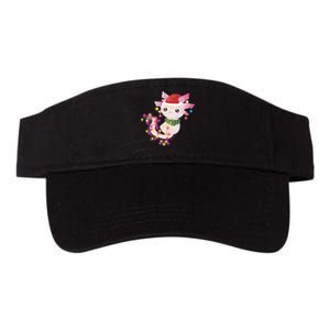 Cute Christmas Lights Axolotl Valucap Bio-Washed Visor