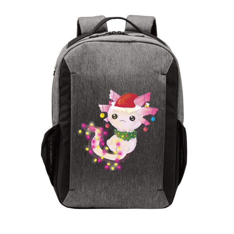 Cute Christmas Lights Axolotl Vector Backpack