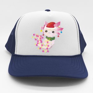 Cute Christmas Lights Axolotl Trucker Hat