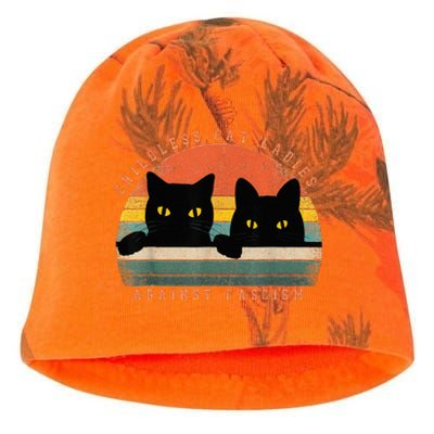 Childless Cat Ladies Against Fascism Kati - Camo Knit Beanie