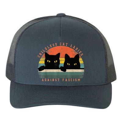 Childless Cat Ladies Against Fascism Yupoong Adult 5-Panel Trucker Hat