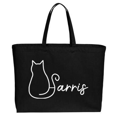 Childless Cat Lady For Kamala Harris Cotton Canvas Jumbo Tote