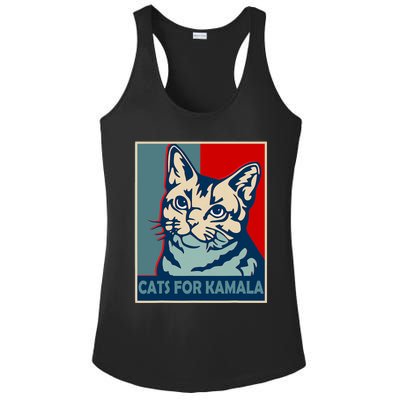 Childless Cat Lady Is Voting Kamala Harris President 2024 Ladies PosiCharge Competitor Racerback Tank