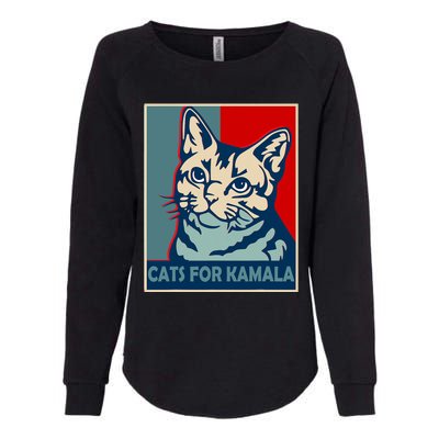 Childless Cat Lady Is Voting Kamala Harris President 2024 Womens California Wash Sweatshirt