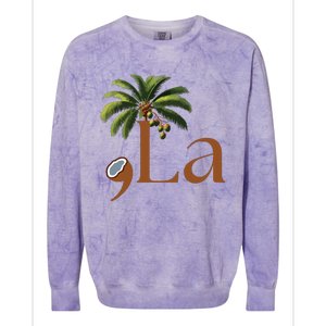 Coconut Comma + La 2024 Colorblast Crewneck Sweatshirt