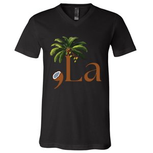 Coconut Comma + La 2024 V-Neck T-Shirt