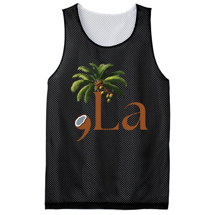 Coconut Comma + La 2024 Mesh Reversible Basketball Jersey Tank