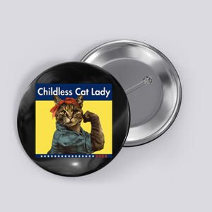 Childless Cat Lady Is Voting Election 2024 Usa Button