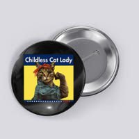 Childless Cat Lady Is Voting Election 2024 Usa Button