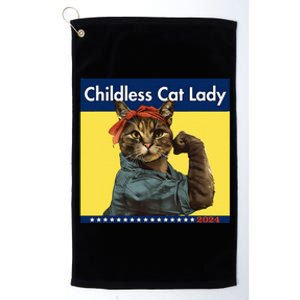 Childless Cat Lady Is Voting Election 2024 Usa Platinum Collection Golf Towel