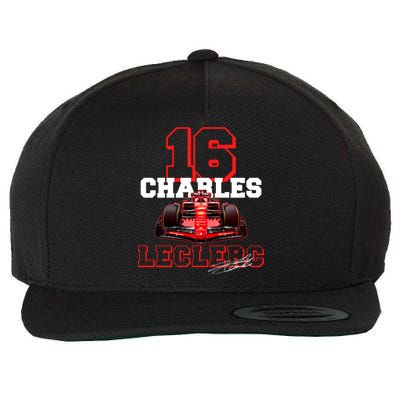 Cool Charles Leclerc 16 F1 Racing Wool Snapback Cap