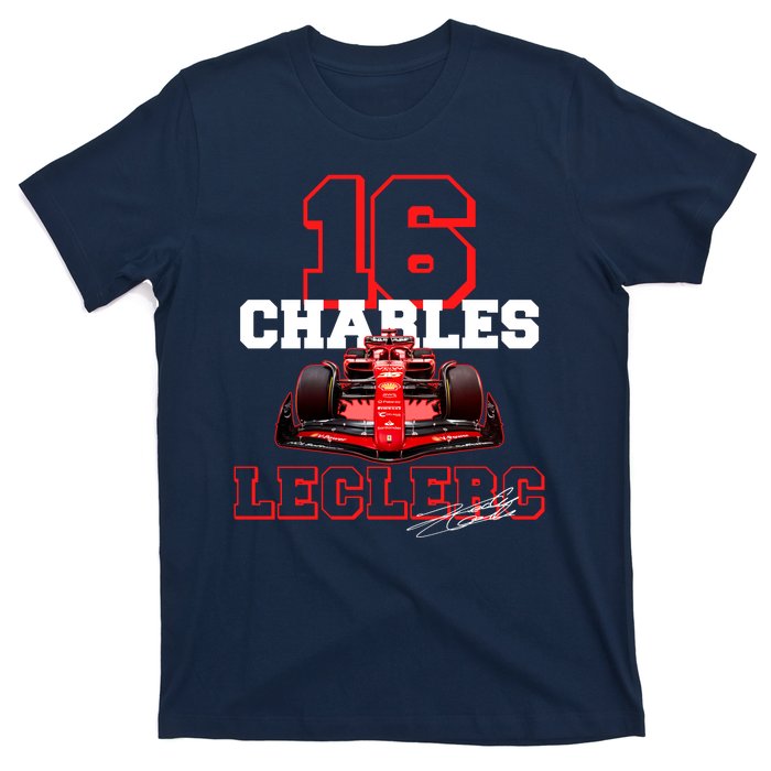 Cool Charles Leclerc 16 F1 Racing T-Shirt